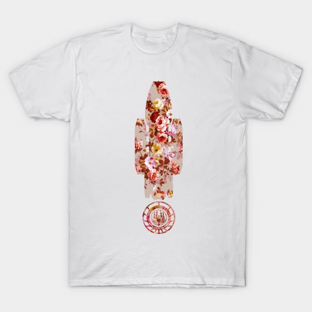 Battlestar Galactica [Floral Pattern] T-Shirt by JayVal